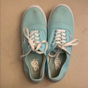 Vans light blue tie sneakers size 8 women’s